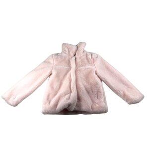 Girl's C&C California Pink Fuzzy Coat Size 12